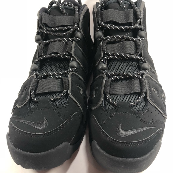 Nike More Uptempo Incognito Triple Black Sneakers - Picture 5 of 8